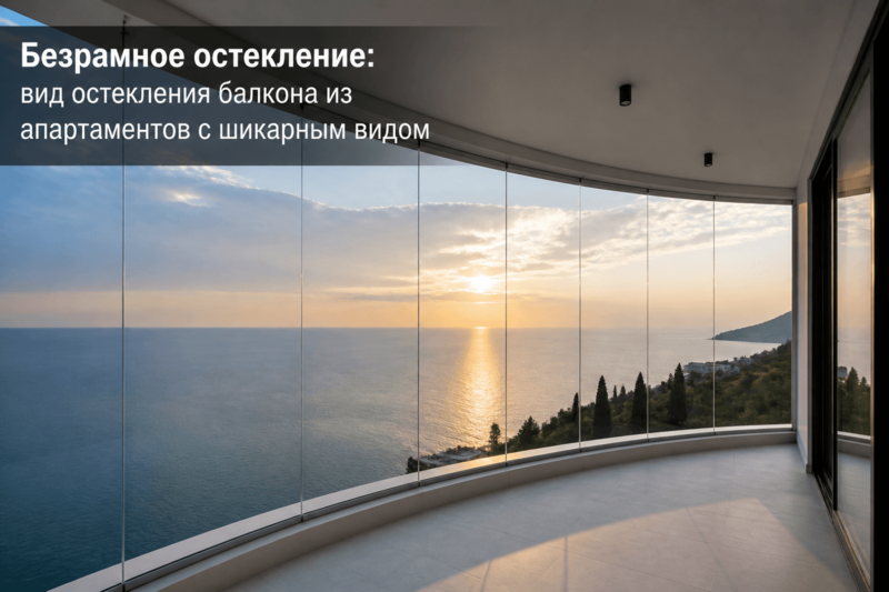 Вид остекления балкона из апартаментов с шикарным видом