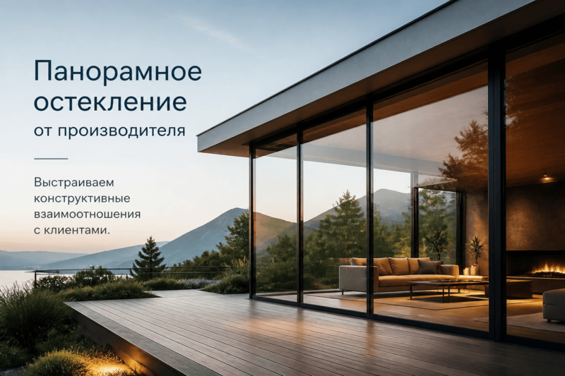 Панорамное остекление от производителя. Выстраиваем конструктивные взаимоотношения с клиентами
