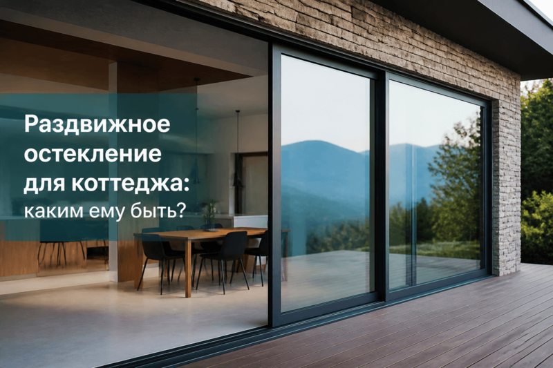 Раздвижное остекление для коттеджа: каким ему быть?