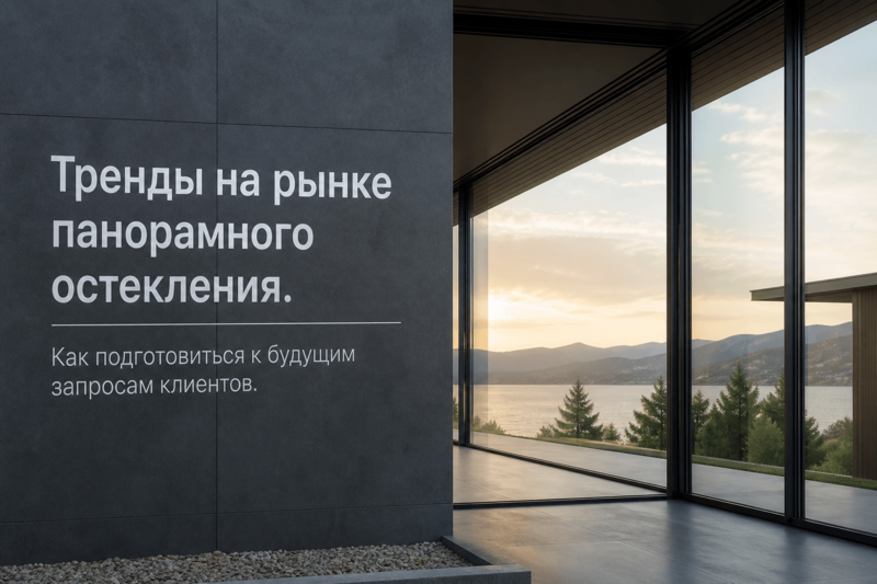 Тренды на рынке панорамного остекления. Как подготовиться к будущим запросам клиентов