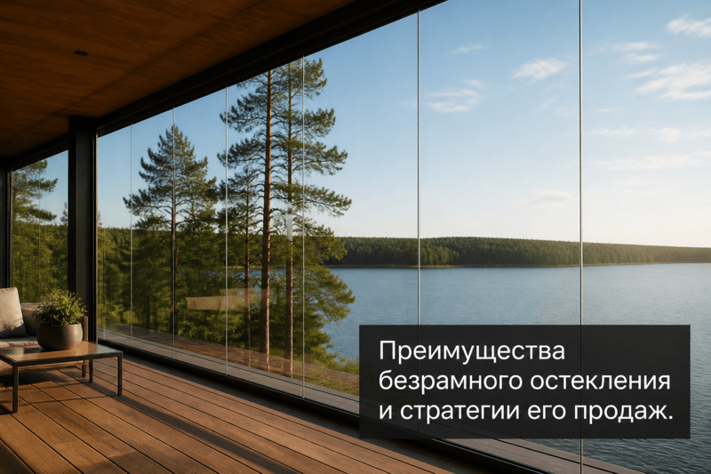 Преимущества безрамного остекления и стратегии его продаж