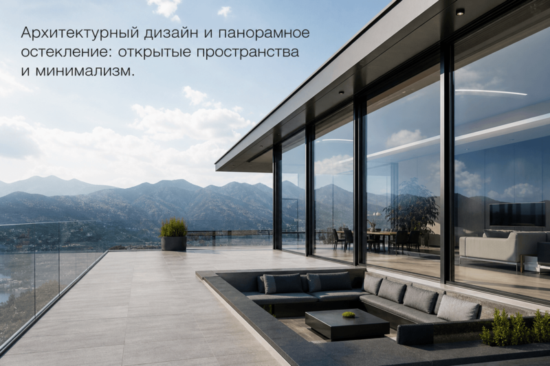 Архитектурный дизайн и панорамное остекление: открытые пространства и минимализм