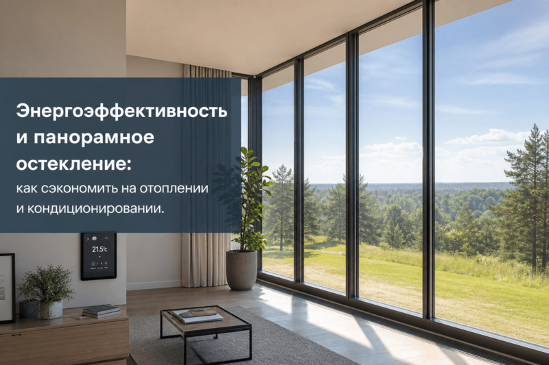 Энергоэффективность и панорамное остекление: как сэкономить на отоплении и кондиционировании