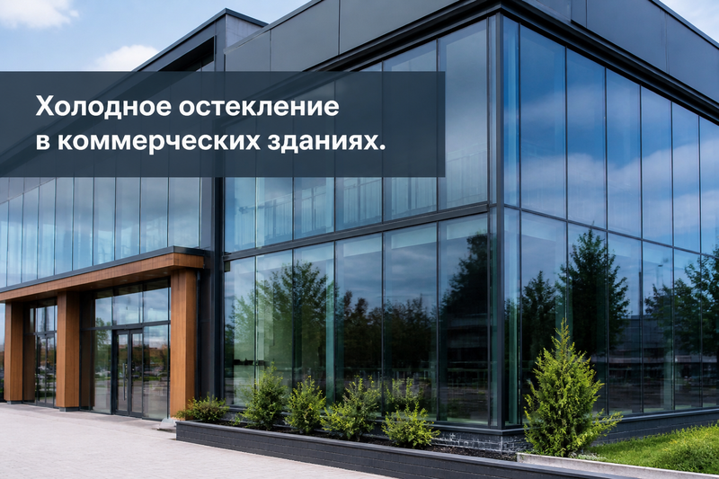 Холодное остекление в коммерческих зданиях