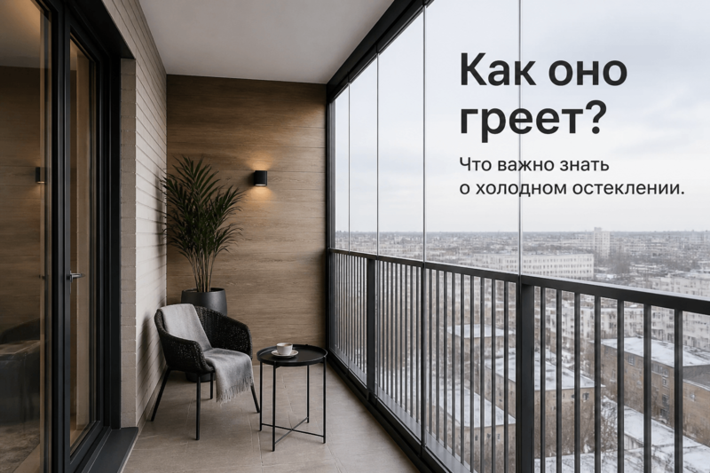 Как оно греет? Что важно знать о холодном остеклении