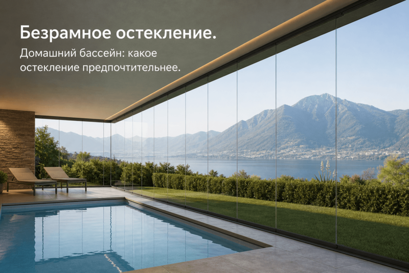 Домашний бассейн: какое остекление предпочтительнее
