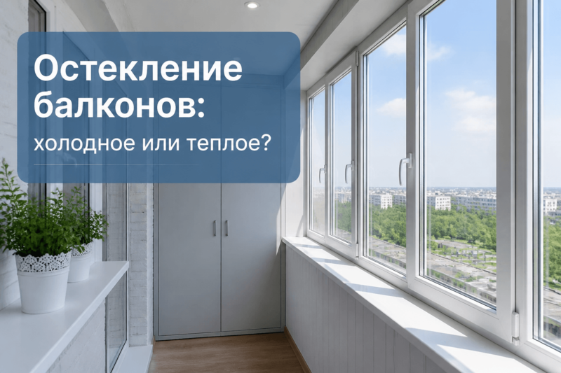 Остекление балконов: холодное или теплое?