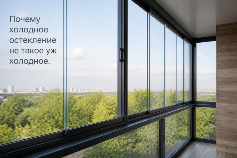 Почему холодное остекление не такое уж холодное