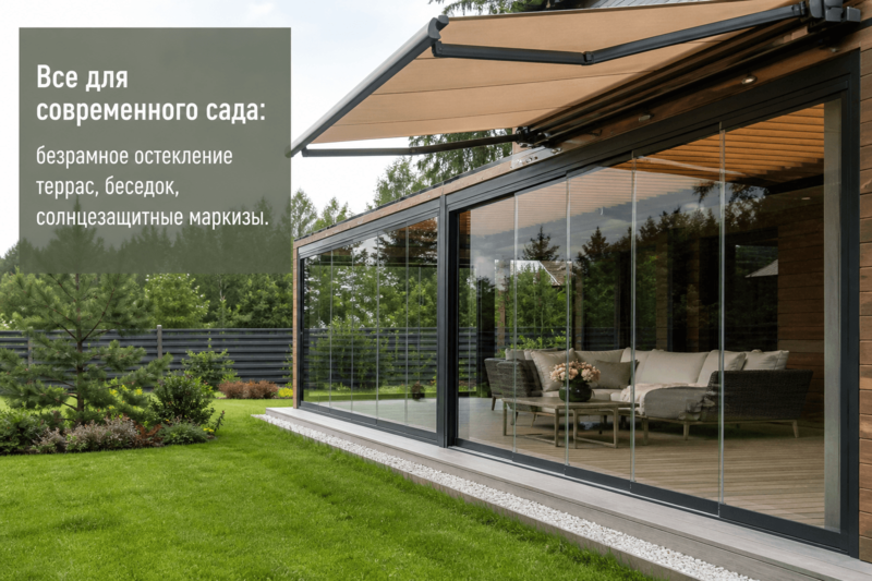 Обустройство двора и сада. Перголы, маркизы, беседки