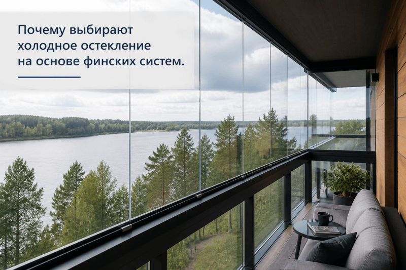 Почему выбирают холодное остекление на основе финских систем