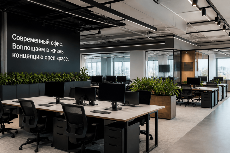 Современный офис. Воплощаем в жизнь концепцию open space